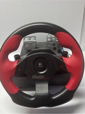 Logitech Wingman Formula Force GP Steering Wheel Pedals - NO AC Power Adapter